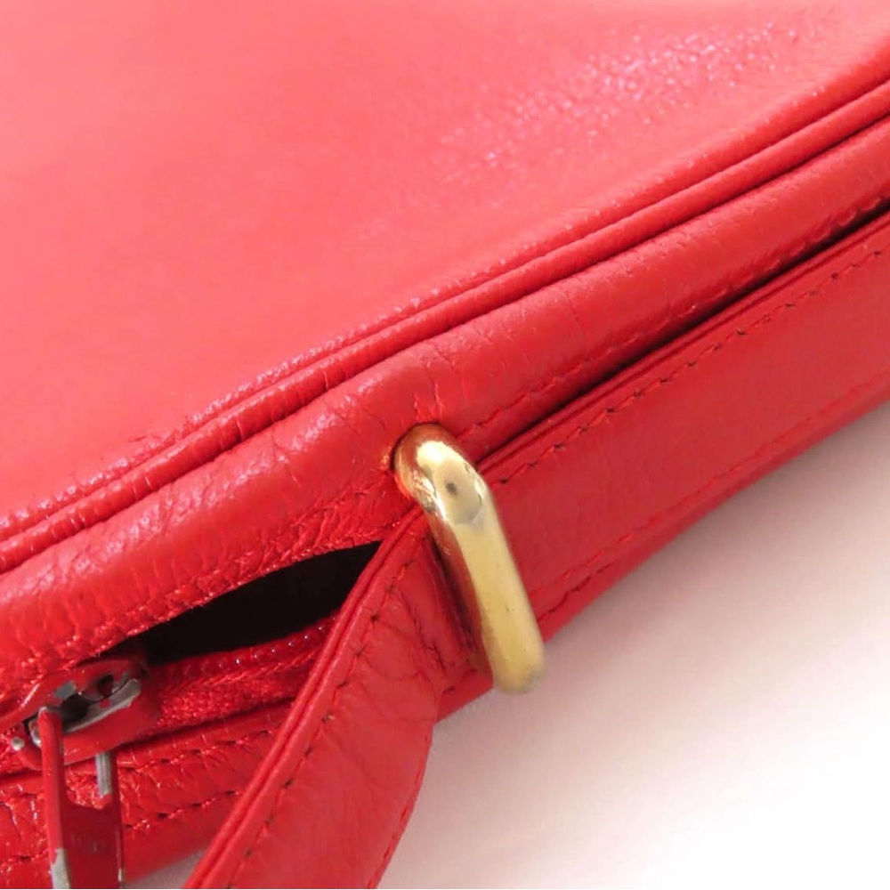 Christian Dior – Vintage Red Leather Crossbody – c: 1980s/1990s - Picture 2 of 4